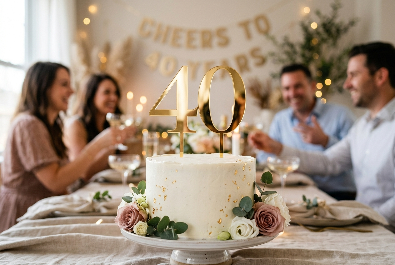 Cake Topper - Grattis - Silver